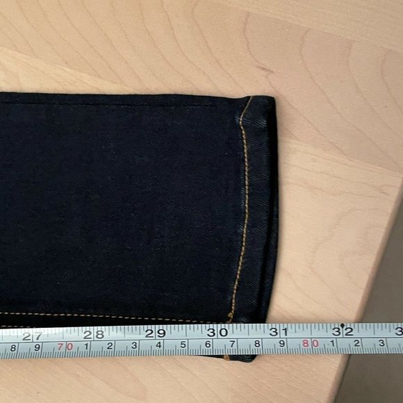 Rag & Bone Women's 10 Inch Skinny Jeans Size 25 Raw Hem Mid Rise Blue - Picture 9 of 10